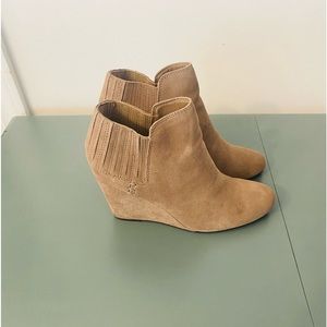 Dolce Vita Tan Suede Ankle Boots